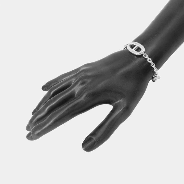 Pre Owned Hermes Chaine D'Ancre Farandole Bracelet Size Xs Sv925