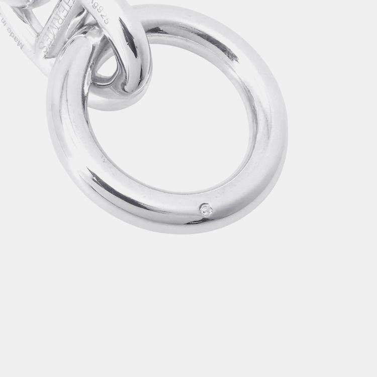 Pre Owned Hermes Chaine D'Ancre Bracelet 10 Frames Size Tgm Sv925