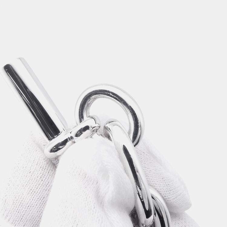 Pre Owned Hermes Chaine D'Ancre Bracelet 10 Frames Size Tgm Sv925