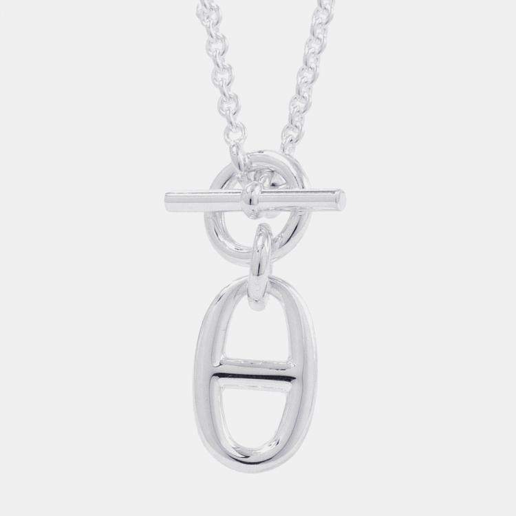 Pre Owned Hermes Chaine D'Ancre Amulette Necklace Sv925