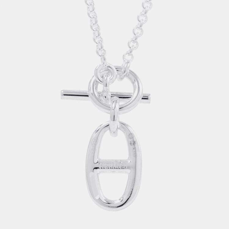 Pre Owned Hermes Chaine D'Ancre Amulette Necklace Sv925