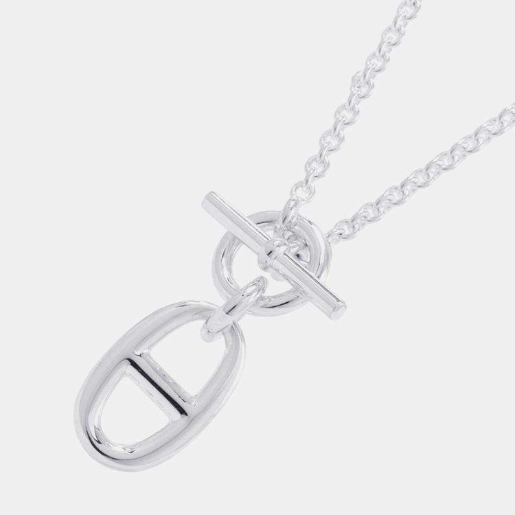 Pre Owned Hermes Chaine D'Ancre Amulette Necklace Sv925
