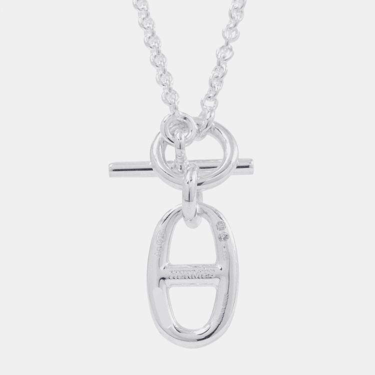 Pre Owned Hermes Chaine D'Ancre Amulette Necklace Sv925