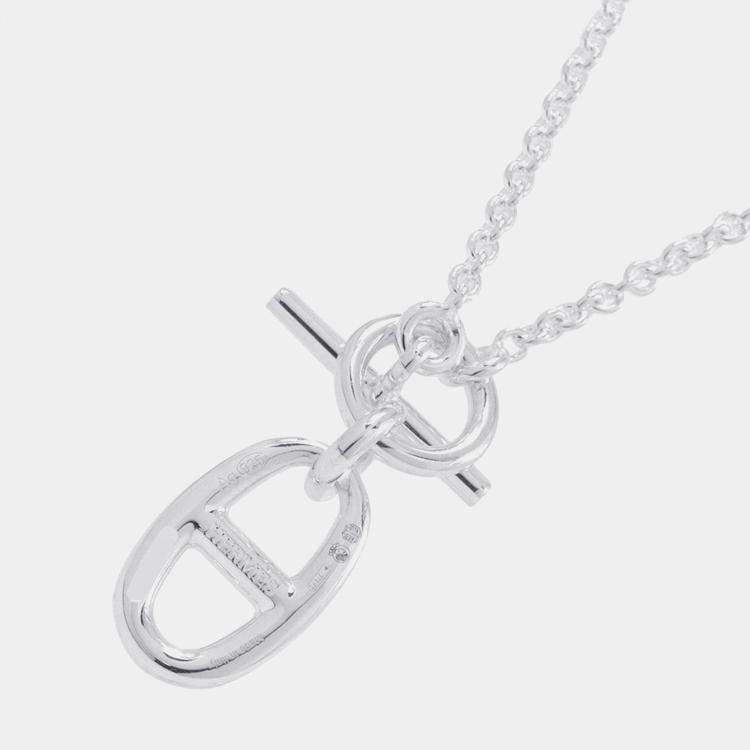 Pre Owned Hermes Chaine D'Ancre Amulette Necklace Sv925