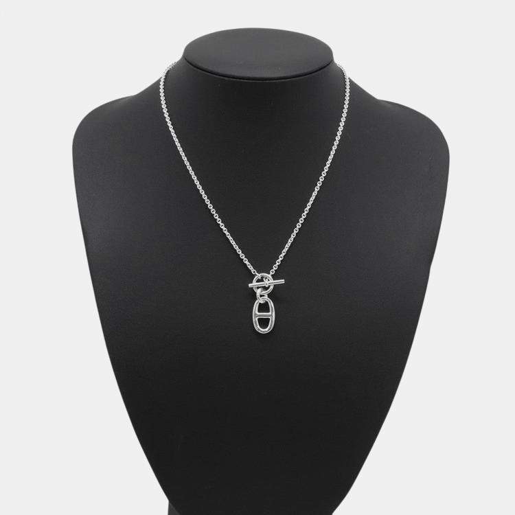 Pre Owned Hermes Chaine D'Ancre Amulette Necklace Sv925