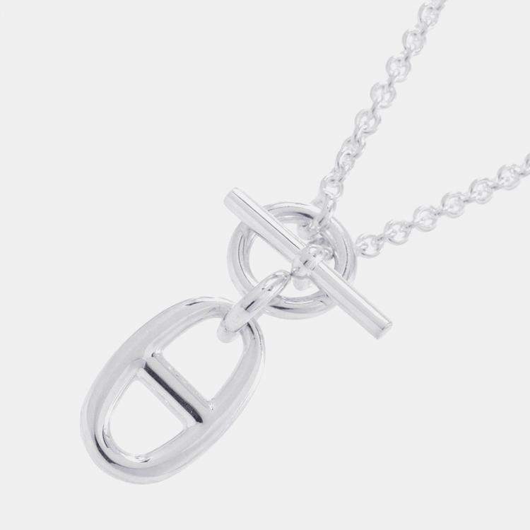 Pre Owned Hermes Chaine D'Ancre Amulette Necklace Sv925