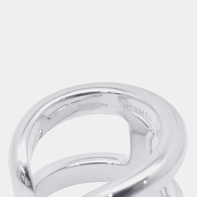 Pre Owned Hermes Osmoz Ring Size Gm/53 Sv925