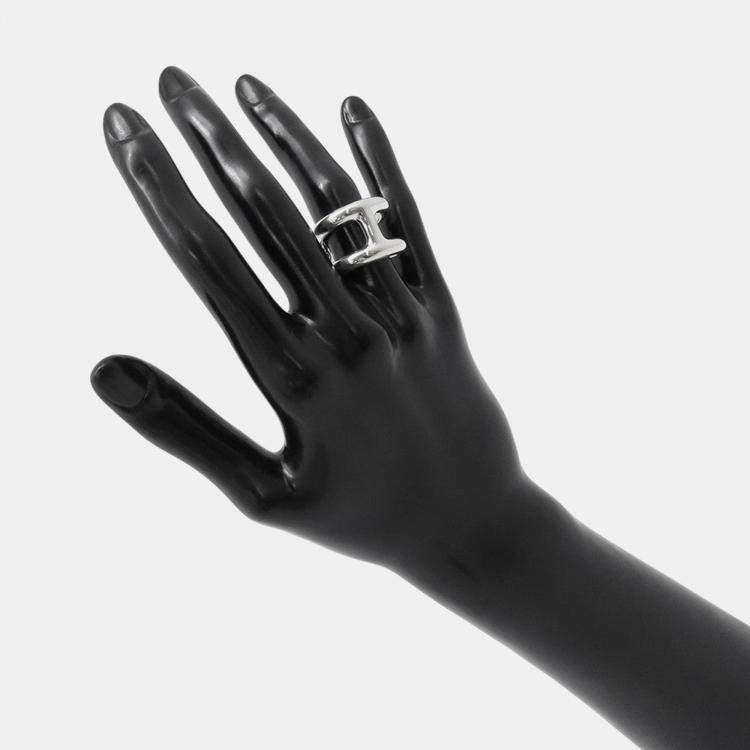 Pre Owned Hermes Osmoz Ring Size Gm/53 Sv925