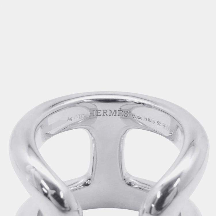 Pre Owned Hermes Osmoz Ring Size Gm/52/#12 Sv925