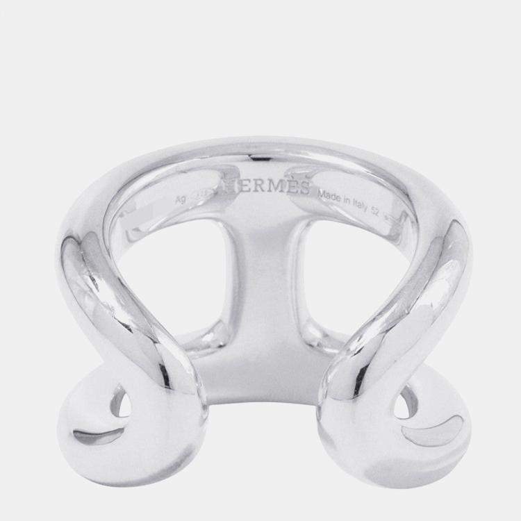 Pre Owned Hermes Osmoz Ring Size Gm/52/#12 Sv925