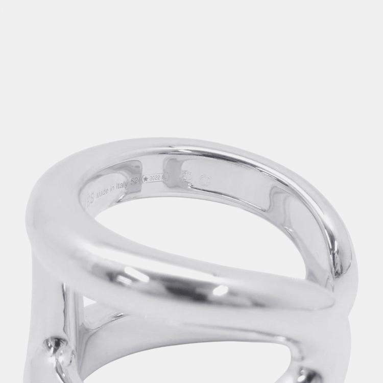 Pre Owned Hermes Osmoz Ring Size Gm/52/#12 Sv925