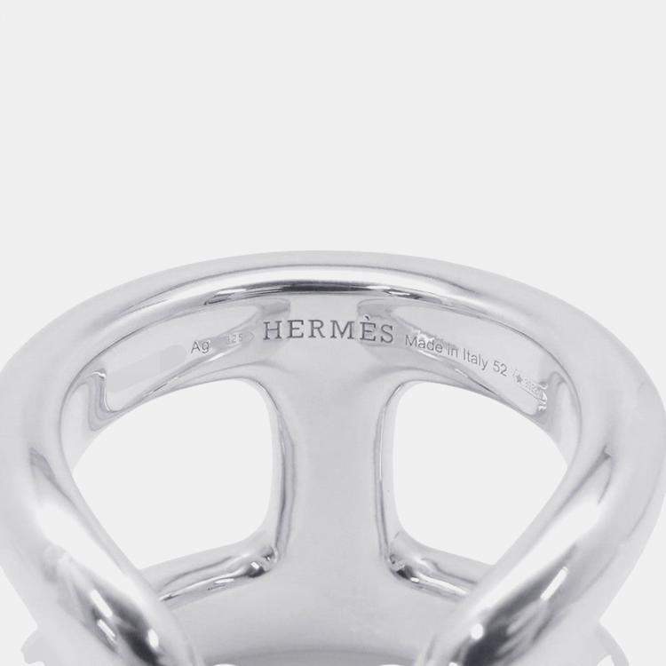 Pre Owned Hermes Osmoz Ring Size Gm/52/#12 Sv925