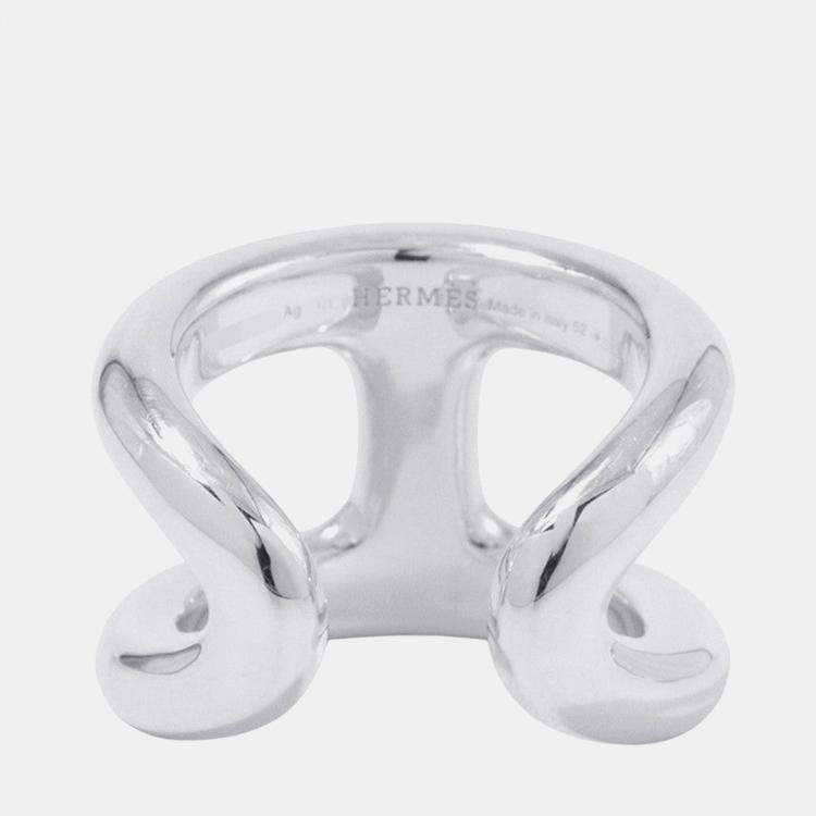 Pre Owned Hermes Osmoz Ring Size Gm/52/#12 Sv925