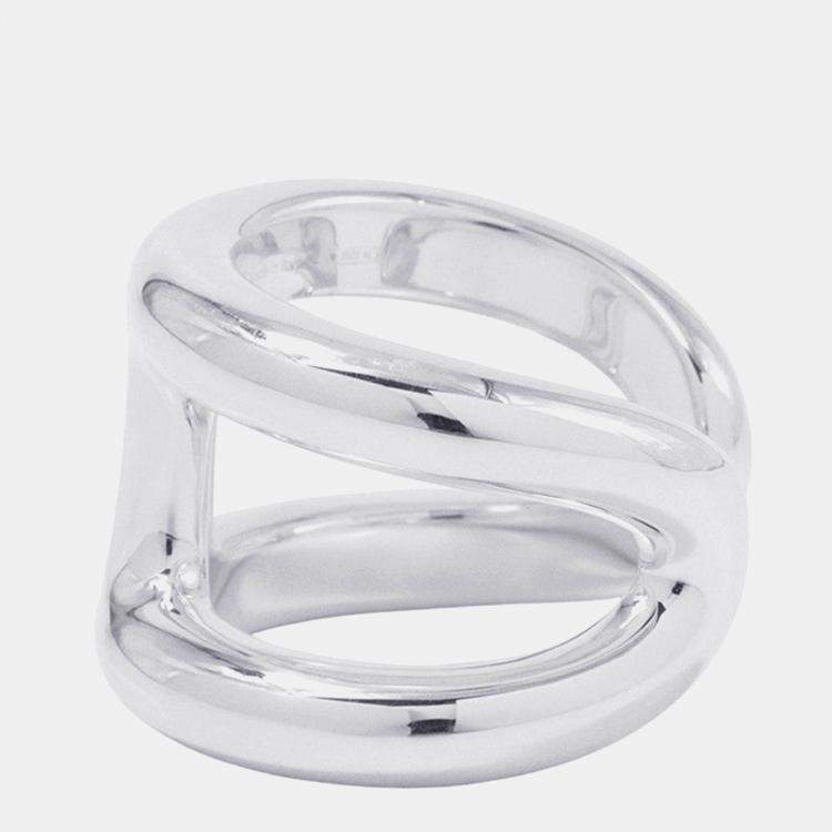 Pre Owned Hermes Osmoz Ring Size Gm/52/#12 Sv925