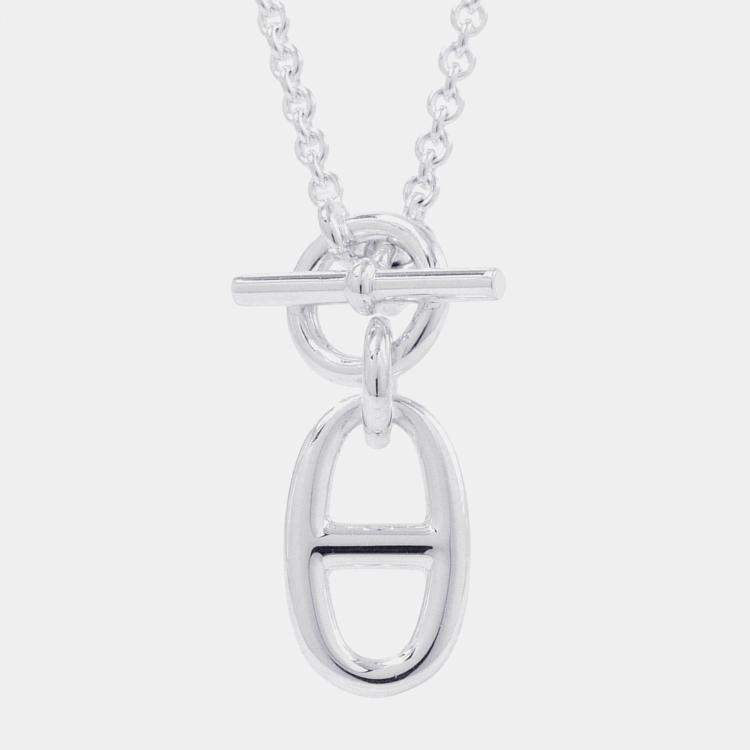 Pre Owned Hermes Chaine D'Ancre Amulette Necklace Sv925