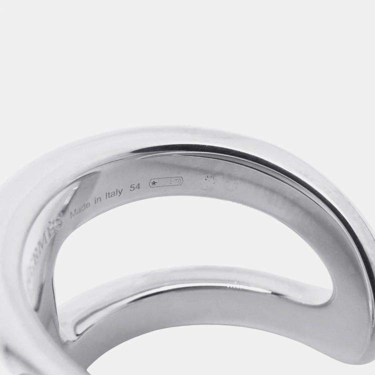 Pre Owned Hermes Osmoz Ring Size Gm/54/#14 Sv925