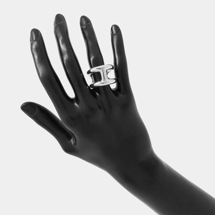 Pre Owned Hermes Osmoz Ring Size Gm/54/#14 Sv925