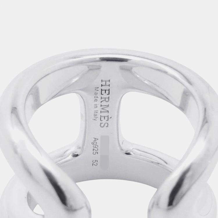 Pre Owned Hermes Osmoz Ring Size Gm/52/#12 Sv925