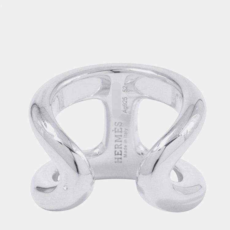 Pre Owned Hermes Osmoz Ring Size Gm/52/#12 Sv925