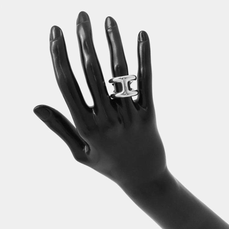 Pre Owned Hermes Osmoz Ring Size Gm/52/#12 Sv925