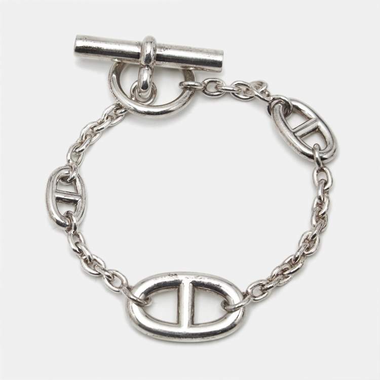 Pre Owned Hermès Farandole Sterling Silver Bracelet