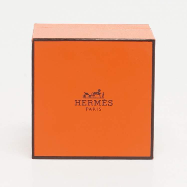 Pre Owned Hermes Chain d'Ancre Sterling Silver Earrings