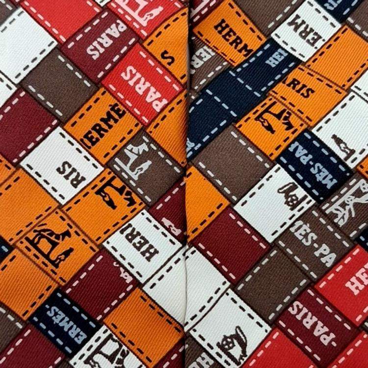 مملوكة مسبقًا Hermes Multicolor Silk Twilly