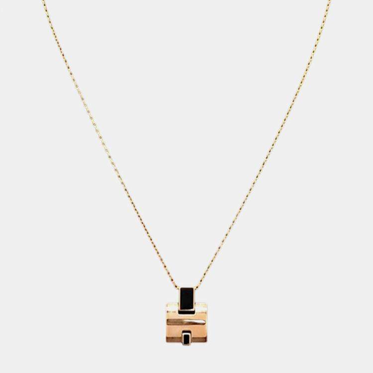 Pre Owned Hermes metal plating Eileen Necklace