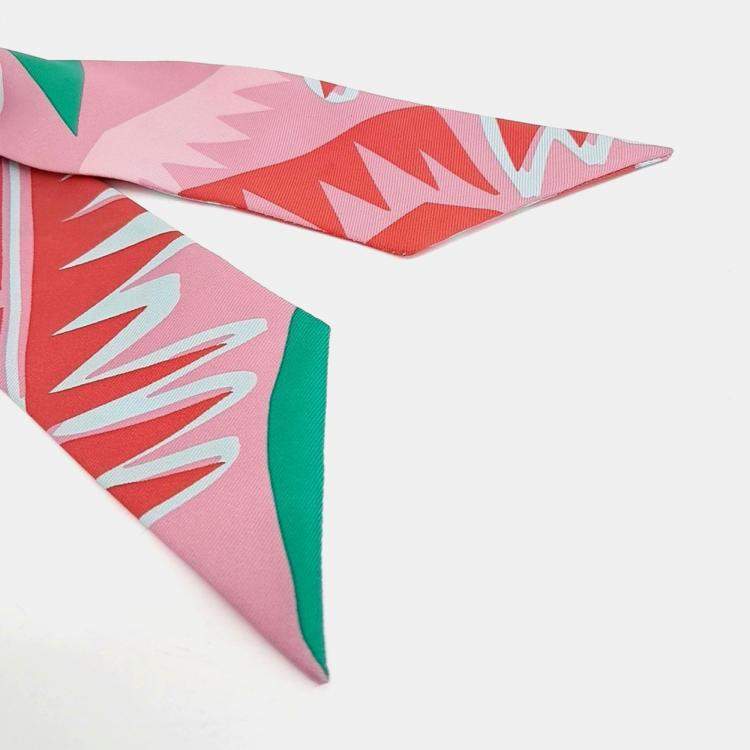 Pre Owned Hermes silk hair scrunchie