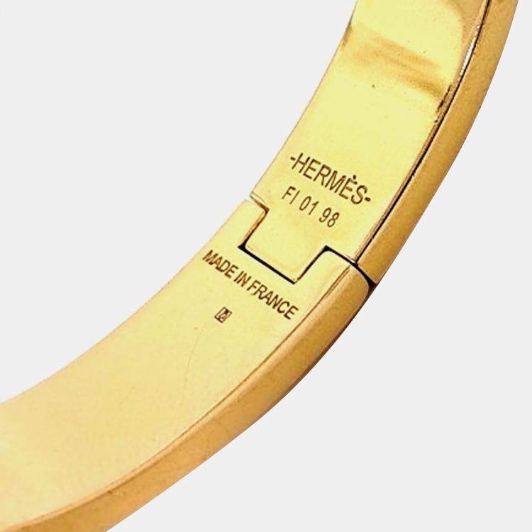 Pre Owned Hermes Gold Tone Clickash