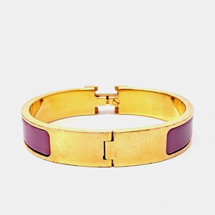 Pre Owned Hermes Gold Tone Clickash