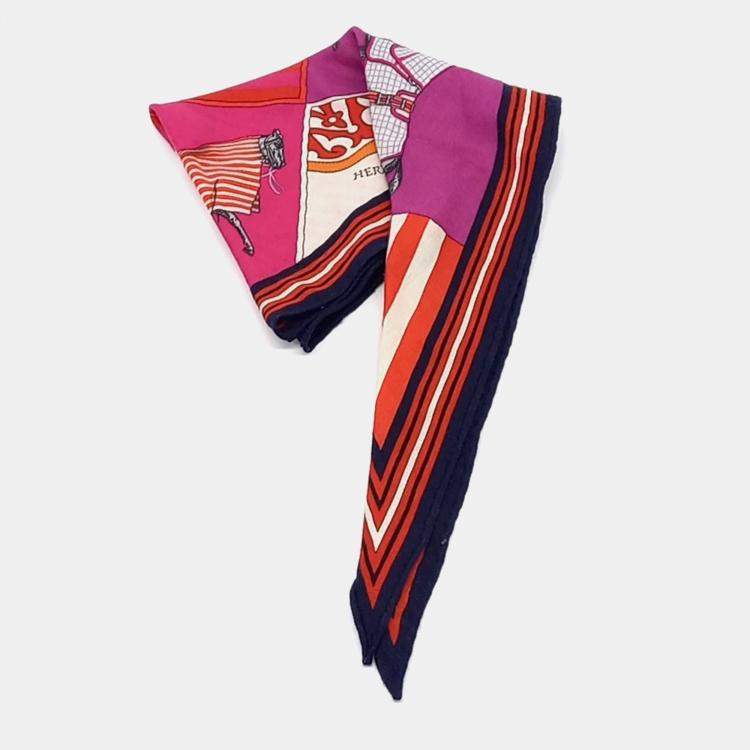 Pre Owned Hermes Rosangi Silk Scarf