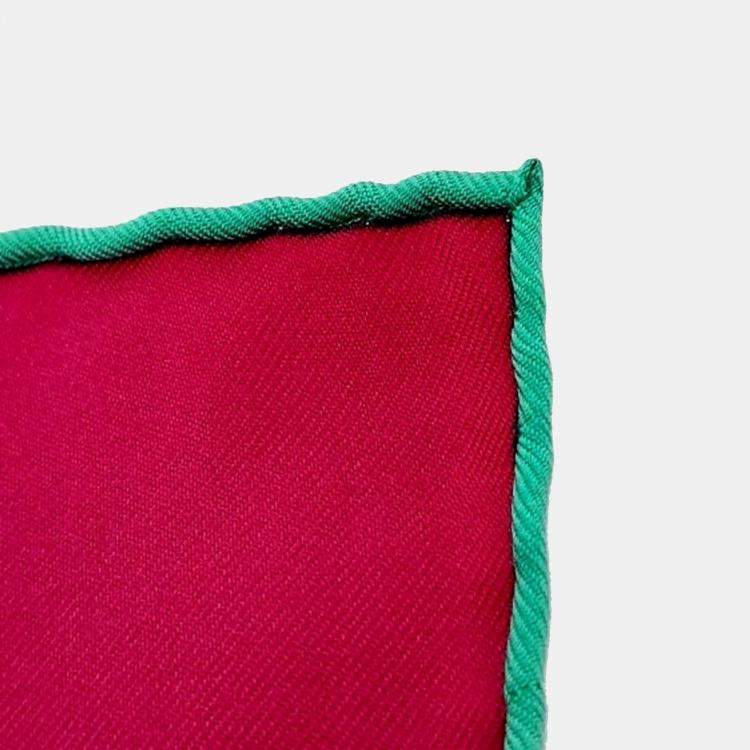 Pre Owned Hermes Red Multicolor Silk Scarf