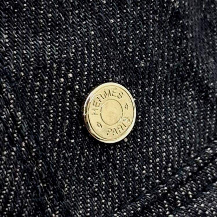 Pre Owned Hermes  Denim Bucket Hat