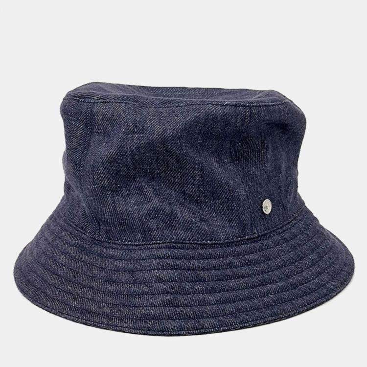 Pre Owned Hermes  Denim Bucket Hat