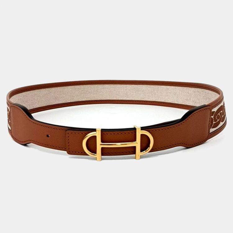 Pre Owned Hermes Gamma Reversible Belt