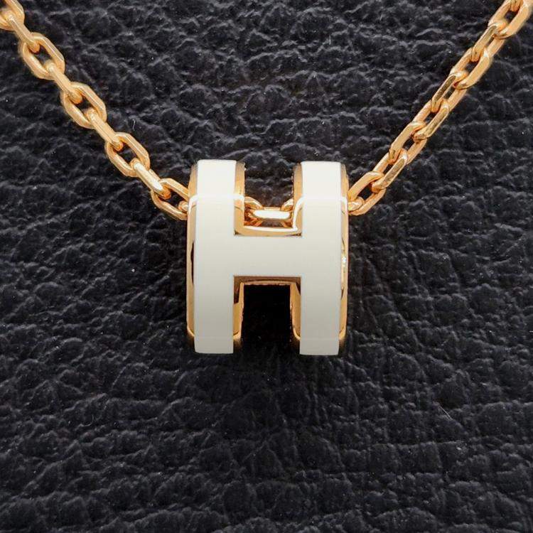 Pre Owned Hermes Pop H Mini Necklace