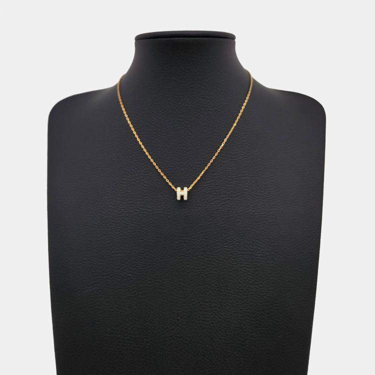 Pre Owned Hermes Pop H Mini Necklace