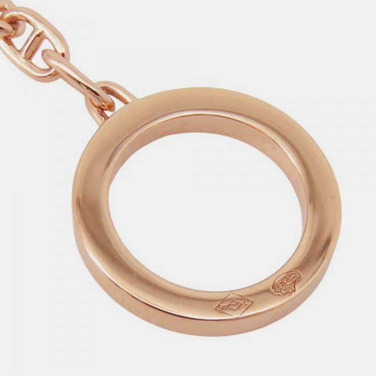 مملوكة مسبقًا Hermes Chaine D'Ancre Bracelet Verso Size XS 18k Rose Gold and Black Ceramic
