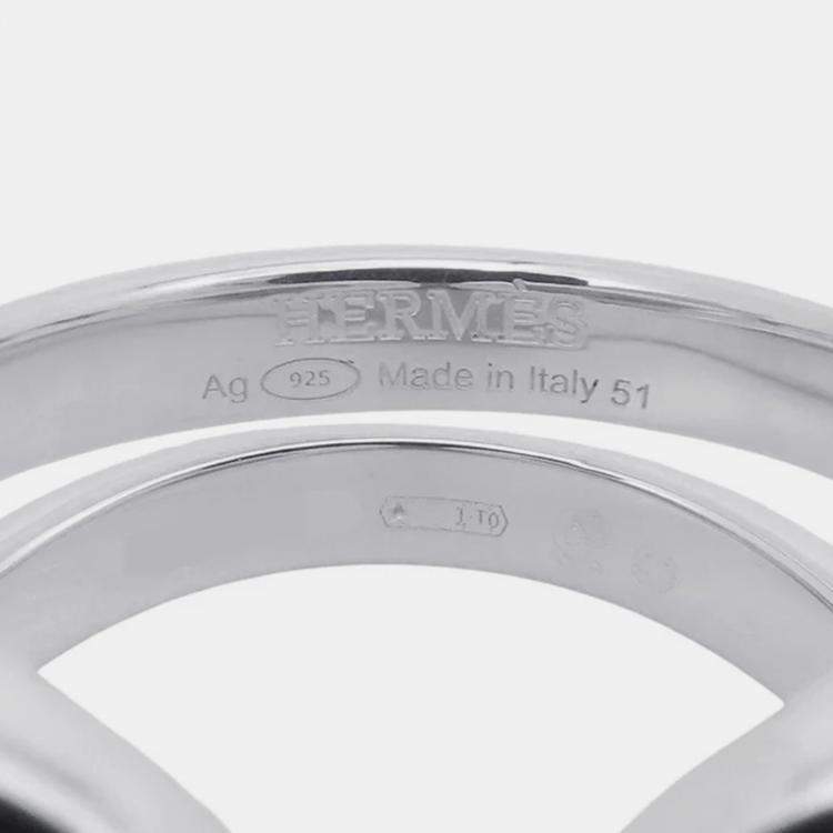 Pre Owned Hermes Lima Ring Size Pm/51/#11 Sv925