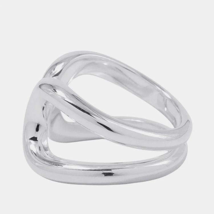 Pre Owned Hermes Lima Ring Size Pm/51/#11 Sv925