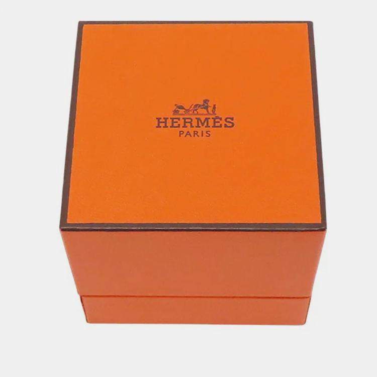 Pre Owned Hermes Chaine D'Ancre Anchene Ring Size Pm/53/#13 Sv925