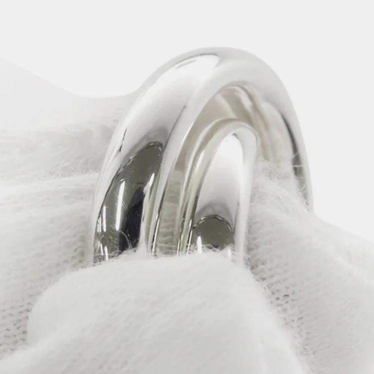 Pre Owned Hermes Caba Cityslide Clutchertige Ring Size 48/#8 Sv925