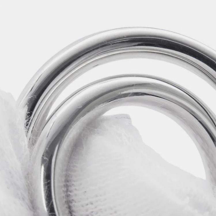 Pre Owned Hermes Caba Cityslide Clutchertige Ring Size 48/#8 Sv925