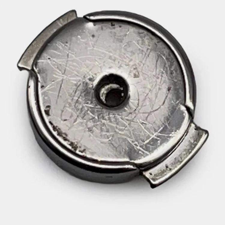 Pre Owned Hermes Cage Do Ash H Cube Earrings Light Blue Metal