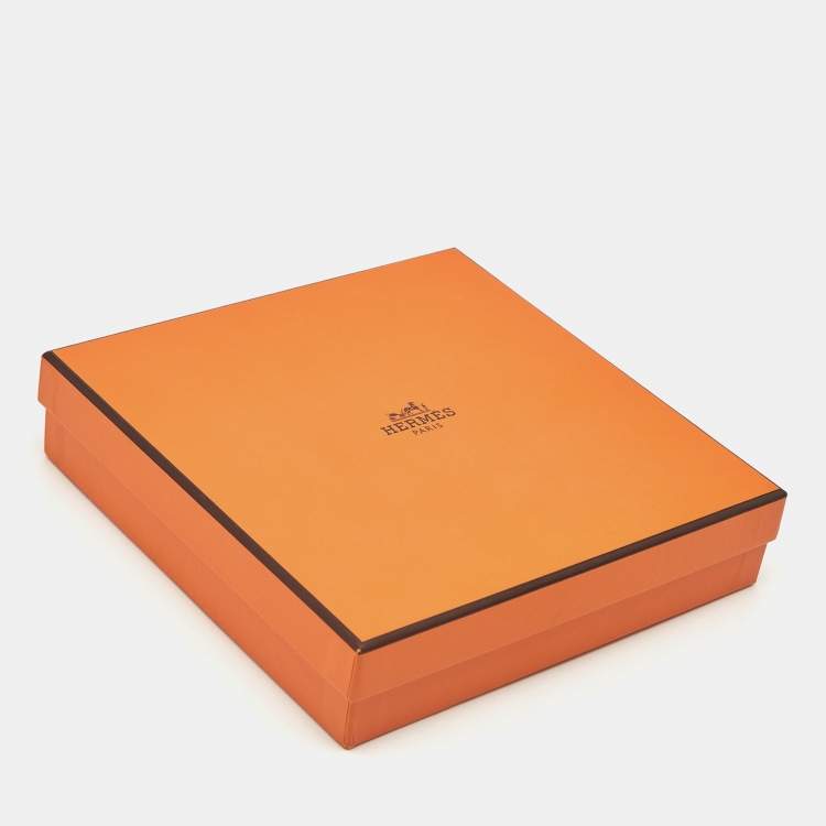 Pre Owned Hermes Gamma 85 CM Buckle Belt Gold/Noir Epsom and Swift Leather