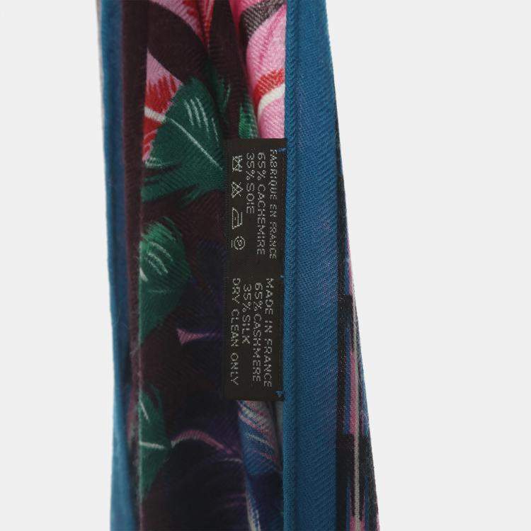مملوكة مسبقًا Hermes Multicolor Silk Fringe Scarf