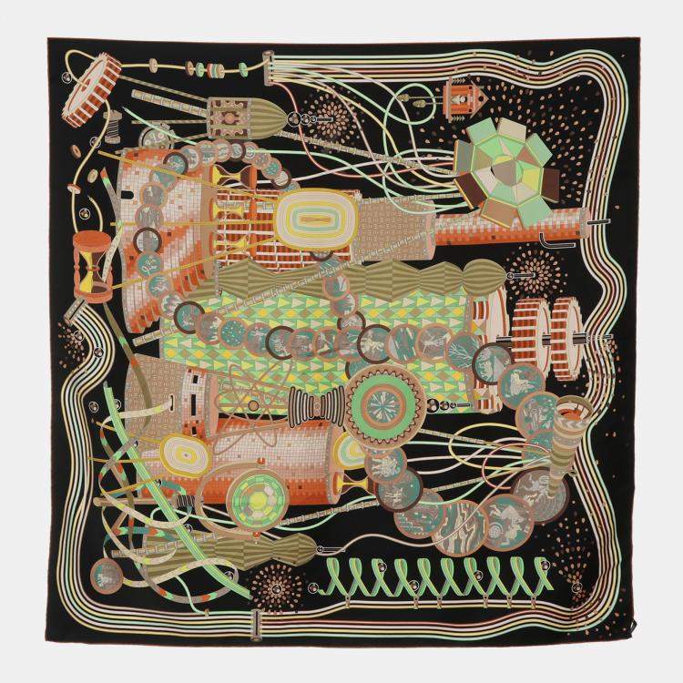 مملوكة مسبقًا Hermes Piere Marie Multicolor Silk Scarf