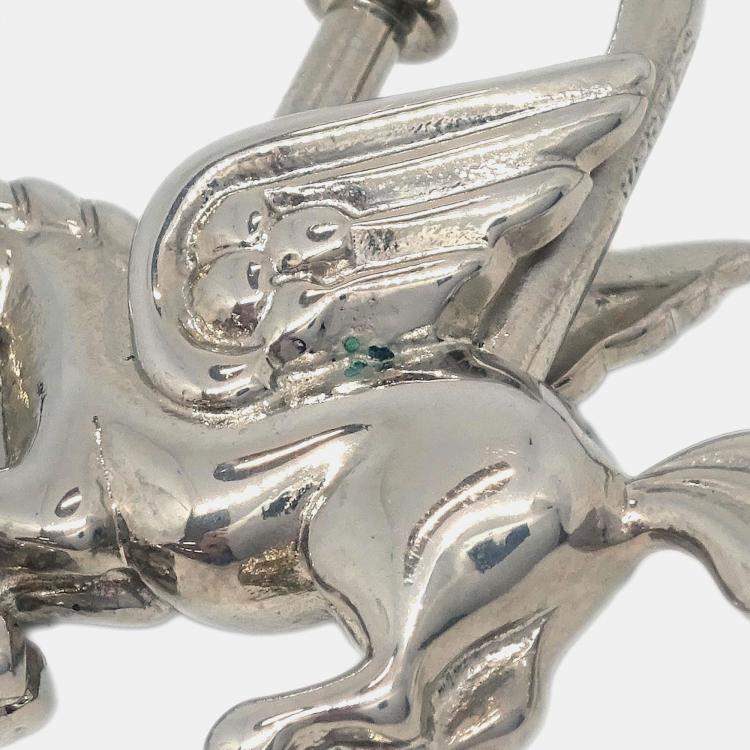 Pre Owned Hermes 1993 Le Cheval Pegasus Cadena Silver Small