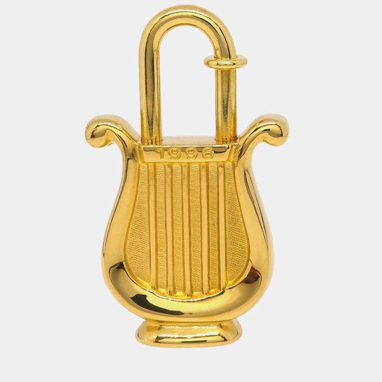 مملوكة مسبقًا قفل قادينا هيرمس هارب 1996 ذهبي صغير جيد